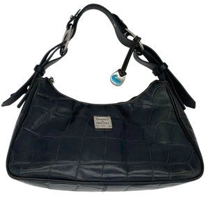 Dooney Bourke Classic Nile Collection Vintage Black Alligator Hobo